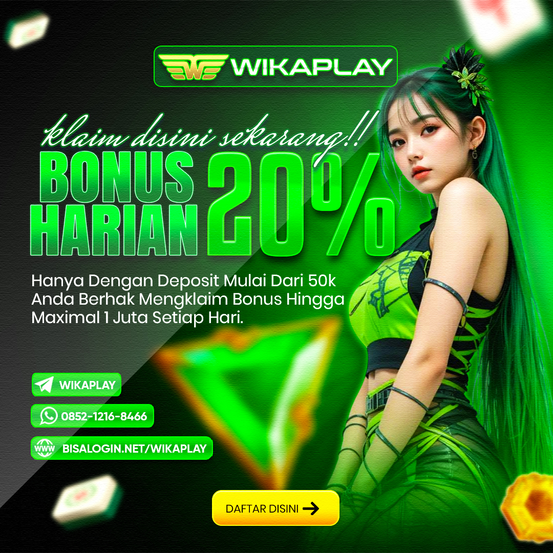 WIKAPLAY 🖇️ WEBSITE TARUHAN ONLINE PENYEDIA BONUS TERBAIK UNTUK SEMUA PARA PENGGEMAR GAME SLOT ONLINE
